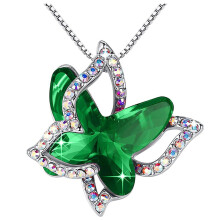ZHENYANGli Butterfly Necklace with Birthstone Jewelry s for Women