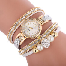 Kayannuo Salg Dameklokker Mote Vintage Vevet Wrap Quartz Armbåndsur For Damer