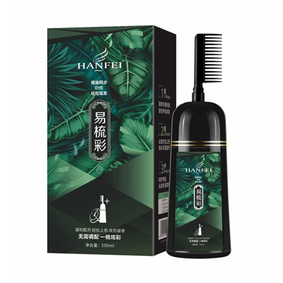 Blue,Black Blue Black Hair Color Shampoo 3 In 1 Herbal Formula With Conditioner For Instant Gray Coverage