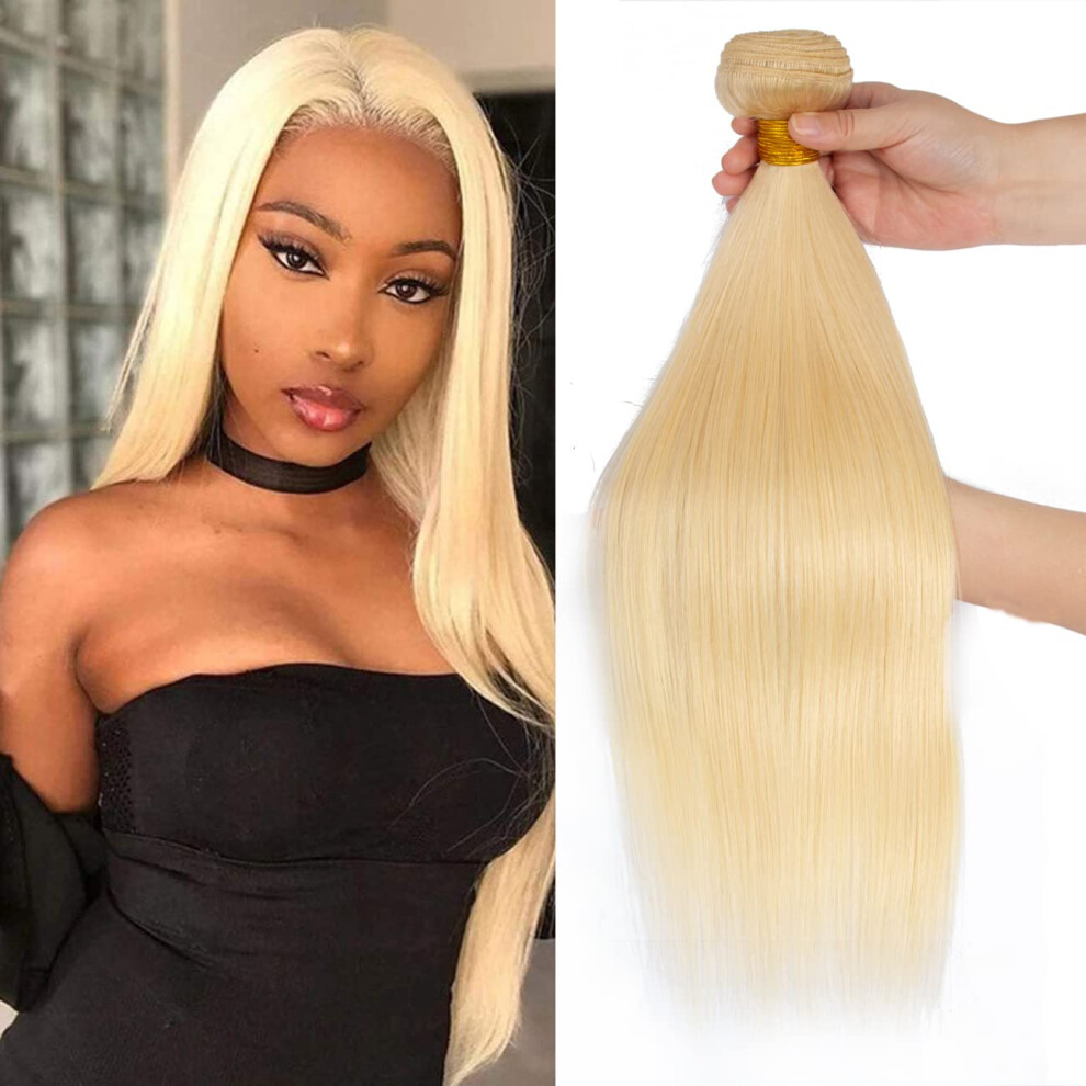 Unisex 10 Inch 613 Straight Brazilian Remy Human Hair Bundle, Unprocessed Virgin, Tangle