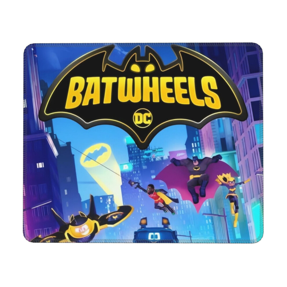 Batwheels Mouse Pad With Stitched Edge, Compatible With Computers & Laptops, Non-Slip Rubber Base, Washable Lycra Cloth Green 9009879008019
