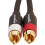 Audio kábel pre subwoofer s 2 konektormi RCA (samec - 2 samce) - 1,2 m 2