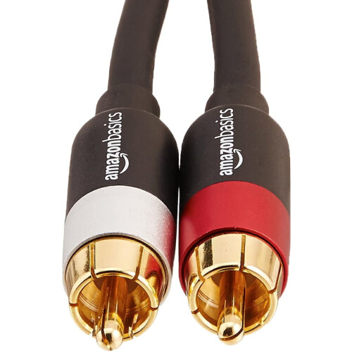 Audio kábel pre subwoofer s 2 konektormi RCA (samec - 2 samce) - 1,2 m 1