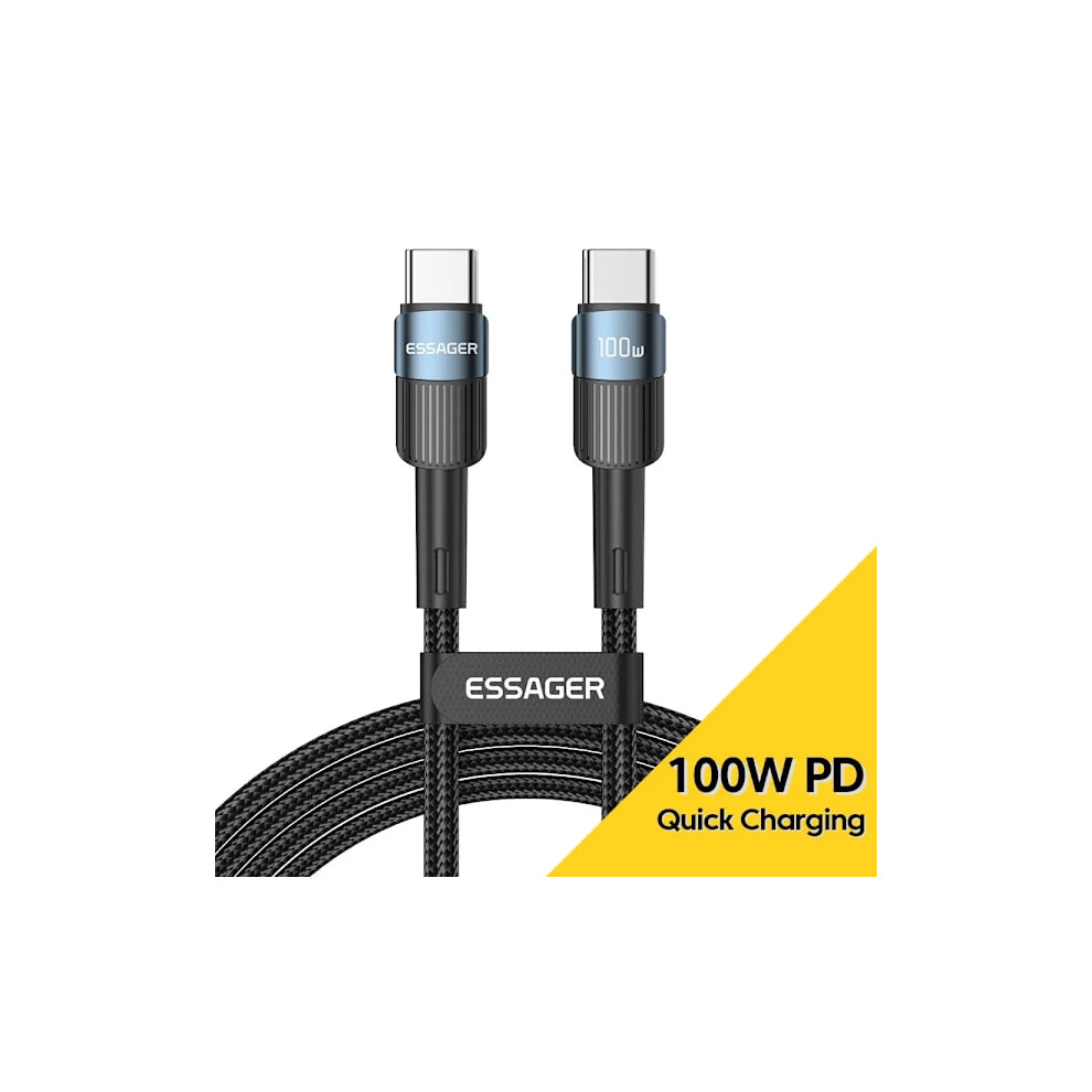 Essager 100W C To C Usb C Cable, Pd Fast Charging Cord For Macbook, Compatible With Samsung, Compatible With Xiaomi, 3M Blue 9482828290350