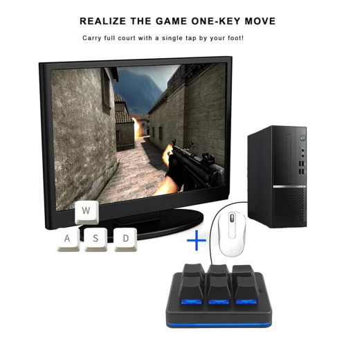 6 Key Mini Keypad Wireless USB Gaming Keyboard Macro Customized Programmable OSU Keyboard for Video Games Office Work 2