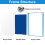 Picture Frame, Stunning Color Acrylic Floating ,Blue 2