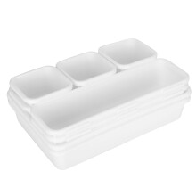 Eatbuy fiókos rendező - 8 db-os fiókos rendező doboz tároló tálcák fiókelválasztók otthoni irodába, konyhába, fürdőszobába