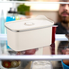 JilgTeok Recipiente alimentare etanșe mari cu capace, set pentru pregătirea meselor, boluri reutilizabile din oțel inoxidabil pentru casă,