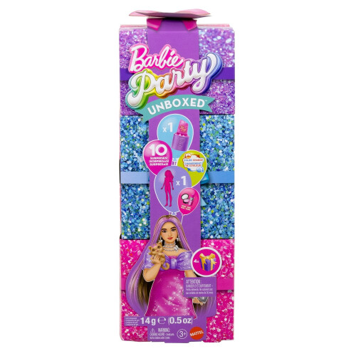 Barbie Conjunto Barbie Festa Glam com Boneca e 10 Surpresas