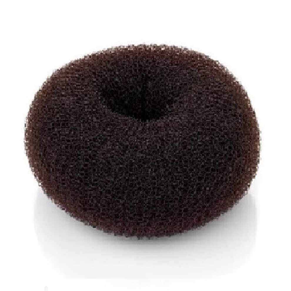Unisex Brown Mini Hair Bun Maker Donut For Ballet Dance With Secure Hold And Quick Styling