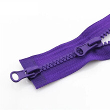 80cm Purple Double Open End Jacket Zipper Replacement with Detachable Dual Zipper for DIY