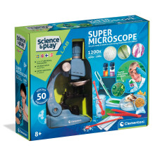 Microscope for Kids, 1200x Magnification, 50 Experiments