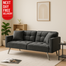 Modern Velvet Sofa Bed 2 Seater Click Clack Sofa