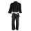 (4/170cm) Playwell Adults Basic Plain Ju Jitsu Suit - Black 450g 1