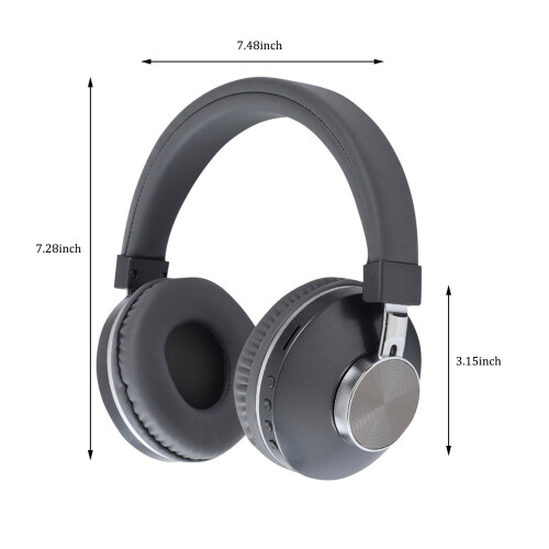 Ακουστικά Bluetooth διπλής λειτουργίας Ozmmyan, ασύρματα και ενσύρματα, δυνατά μπάσα, 2