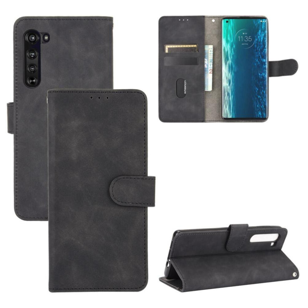 Case For Motorola Moto Edge With Card Holder Kickstand Protective Cover Leather Folio Flip Case Card Insertion Full Protection 9482726525257