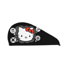 Hello Kitty Coral Velvet Dry Hair Cap Thickening To Increase Soft Absorbent Shower Cap