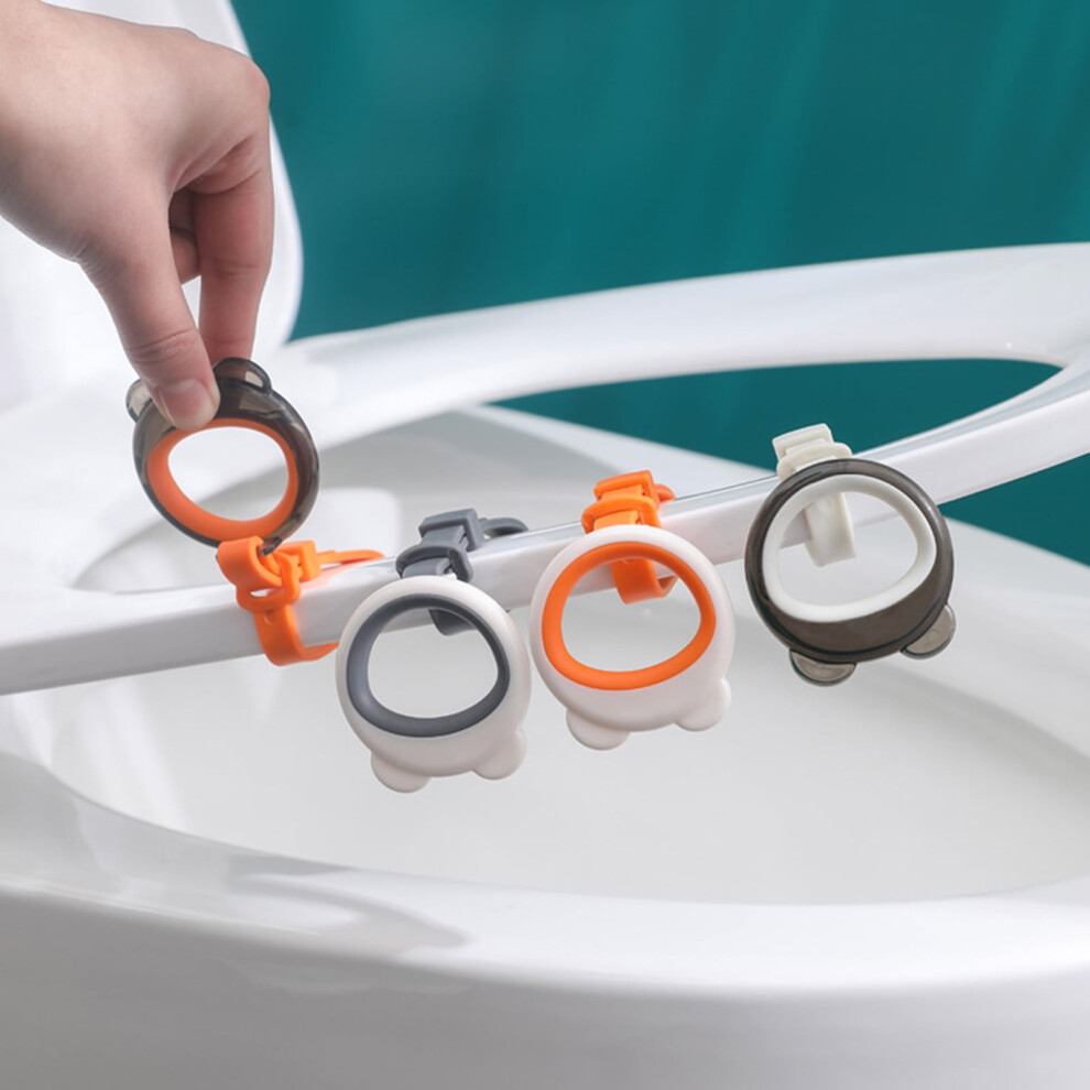 Hesroicy Multifunction Toilet Seat Handle Thicken Pp Powerful Load-Bearing Avoid Touching Toilet Seat Pad Bathroom Accessories 9482726527381