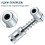 Grease Nozzle Adapter - Accessory 90 Degree Coupler with Sleeve 3 Jaw Angle Tool 2