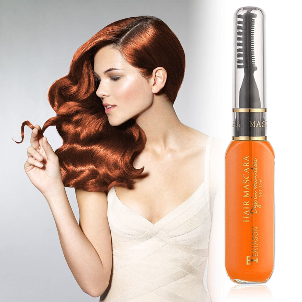Temporary Hair Color Chalk Comb Set for Women, Instant Highlight Mascara, 3ml D One Size