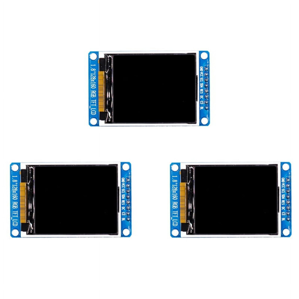 3X 1.8 Inch Lcd Display Module Full Color 128X160 Rgb Spi Tft Lcd Display Module St7735s 3.3V Replace Oled Supply 9482828918438