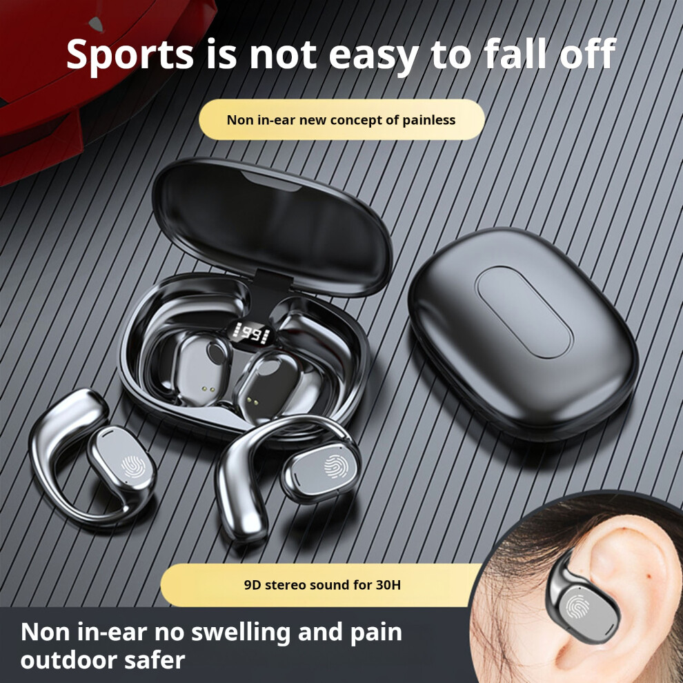 Susuchens Sports Wireless Earbuds With Charging Case Noise Reduction Low Latency In-Ear Earphones Bluetooth-Compatible Gaming Earbuds Black 9482828918377