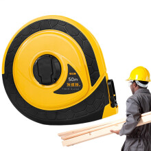 50m Metric Measuring Tape Precision Heavy Duty Engineer Scale with Ergonomic Grip
