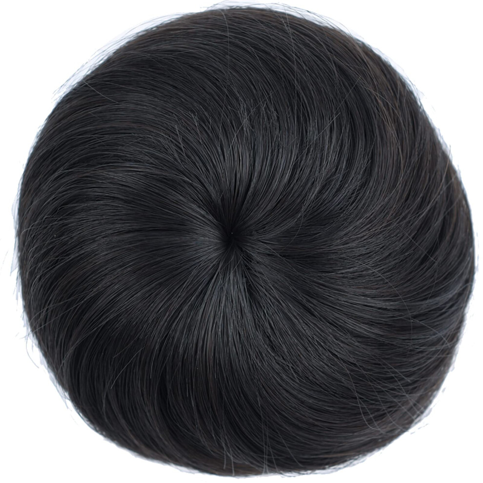 Hair Bun Extension Double Pack with Instant Volume Boost, Synthetic Donut Bun Maker for Women
