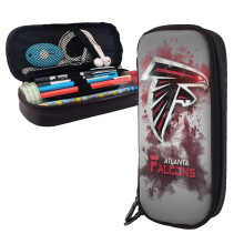 Leren etui met Ravens voetbalprint voor jongens en meisjes, grote capaciteit, schoolspullen, leuk cadeau, schattig etui met rits, zachte opbergtas