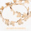 Dámské náušnice Ease Golden Butterfly Circle 4