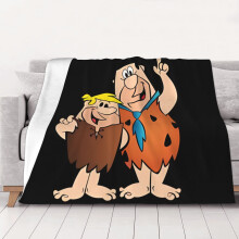 Superweiche Flintstones-Kuscheldecke für Bett, Sofa, Couch und Camping, warme und kuschelige Winterdecke, 50 x 60 cm