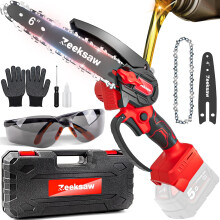 Mini Chainsaw Cordless for Milwaukee 18V M18 Battery, 6 Inch Electric Chain Saw with Auto-Oiler/Safety Lock, Battery Powered Handheld Small Chainsaw