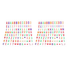Letter & Symbol Pack for A4 Cinematic Light Up Sign Box Cinema LED Letter Lamp (208 Multicolor Letters and Symbols)