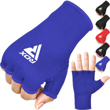 RDX Boxing Hand Wraps Inner Gloves for Punching - Half Finger Elasticated Bandages under Mitts Fist Protection - Adults & Kids, Great for MMA Muay Th