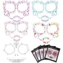 5 Sets Face Jewels Body Stickers Face Gems Sticker Body Jewelry for Halloween
