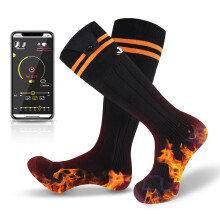 Heated Socks, 2025 Rechargeable Heated Socks, 5000 mAh Extra Large APP-control Battery, Long Life Up To 65 C Large Heating Area