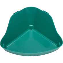 Small Animal Corner Litter Box, Fanshaped Rabbit Litter Box Odorless Reinforced Sturdy for Guinea Pigs (M)
