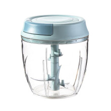 Quinlirra Clearance Garlic Chopper Mini Manual Hand Food Chopper for Kitchen Onion Dicer Crusher Garlic Mincer