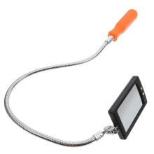 Under Vehicle Inspection Mirror with LED Light, 360 Swivel, Telescopic Handle for Automotive