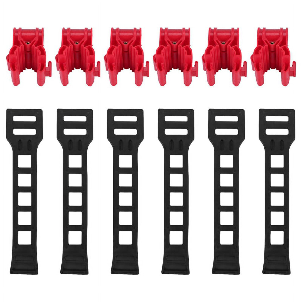 6Pcs/Set Car Bicycle Stand Suv Vehicle Trunk Mount Bike Rack Hitch Storage Carrier Spare Hooks With Racks,Model B Red/Light 9322103959001