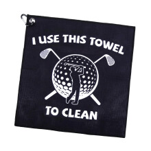 Personalised Golf Towel for Men- Golf Towels for Golf Bags with Clip, Funny Golf Gifts for Golfers, Novelty Golf Balls Cleaner, Golf Accessories Pres