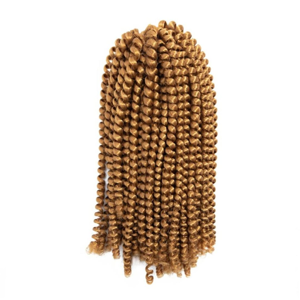 Unisex 8 Inch Crochet Braids Hair Extensions Ombre Blonde Passion Twist Pretwisted Easy Install