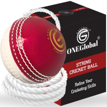 ONEGlobal Incrediball Soft String Cricket Ball | Outdoor and Indoor Soft Hanging Cricket Ball For Practice | Footwork, Timing and Solo Training (1Pac