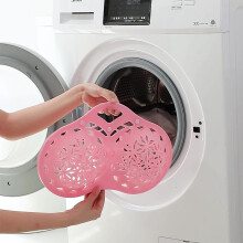 Apmemiss Siliconen BH-waszak Roze, Herbruikbare Netstof Waszak voor BH's met AC-cup, Vormvast, Geschikt voor Was- en Droogmachines