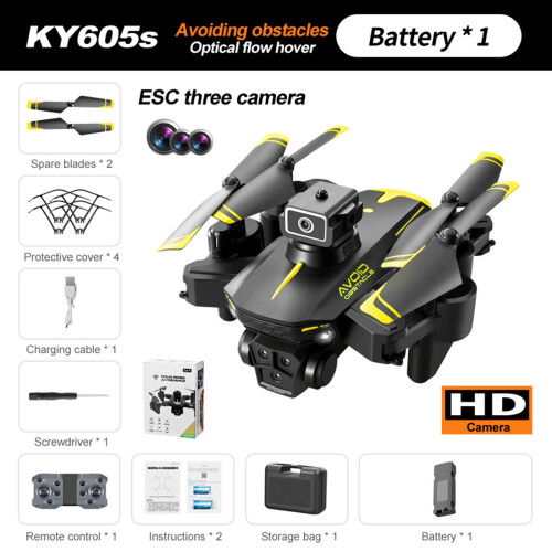 Three Camera Aerial Photography UAV Obstacle Avoidance Optical Positioning Four, Camera Accessories