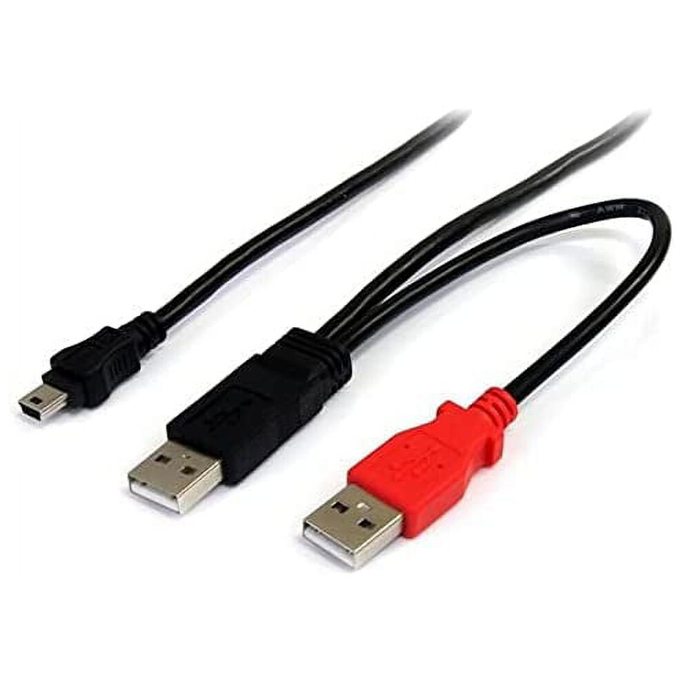 .Com 6 Ft Usb Y Cable For External Hard Drive - Usb A To Mini B - Usb Cable - Usb (M) To Mini-Usb Type B (M) - 9482828300981
