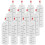 12-Pack 8Oz Μπουκάλια Συμπίεσης Καρυκευμάτων με Κόκκινο Καπάκι - Πλαστικό Μπουκάλι 1