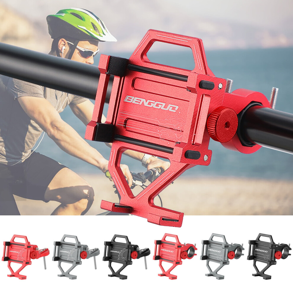 Jacenvly New Wall Decor Aluminum Alloy Bicycle Phone Bracket, Compatible With Road Handlebar, Shockproof & Navigation Equipment 9482828302336