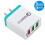 Φορτιστής τοίχου FreedomTech USB 3 θυρών, προσαρμογέας Cube 2.1A/5V για συμβατότητα με iPhone 15, 14, 1