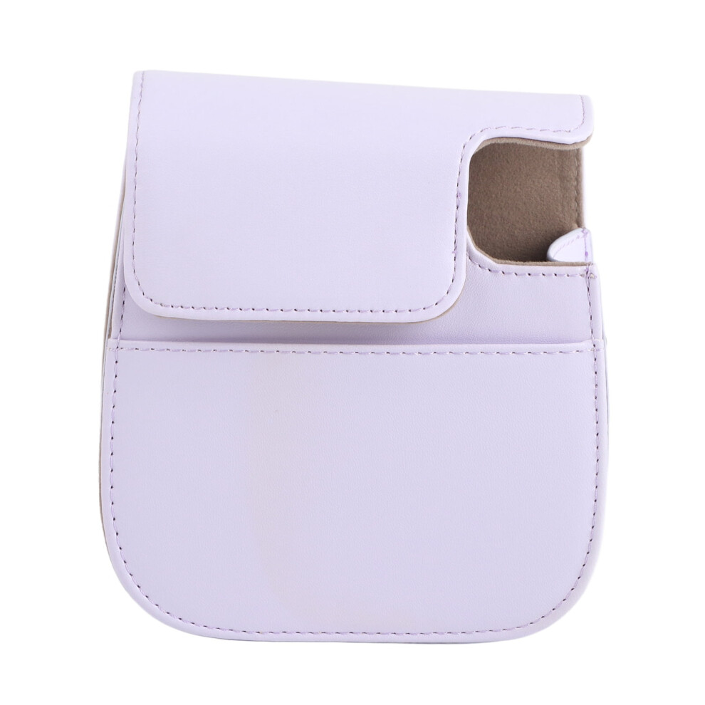 Nimomo Pu Leather Bag Durable Mini Camera Case Bag With Shoulder Strap For Fujifilm Instax Mini 11 Camera(Purple) Purple 9482828303258